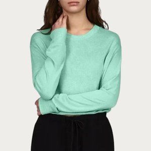 Sanctuary Bubble Hem Dropped Shoulders T Green